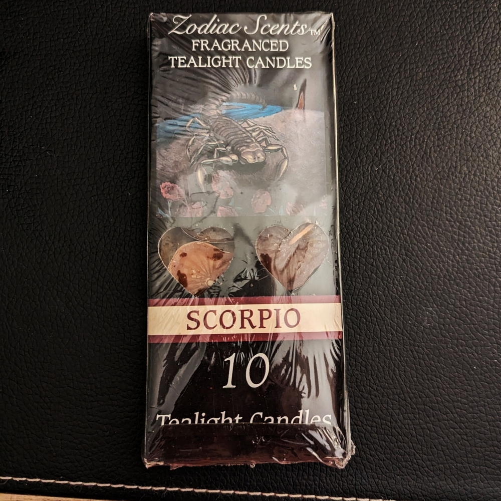 10/$10 Magic Creations Scorpio Zodiac Scents Tealight Candles Vintage